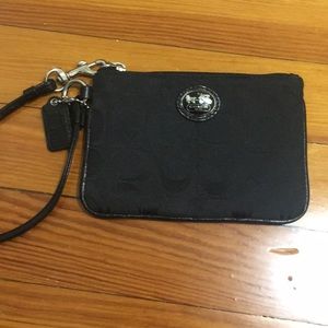 Black Coach Wristlet